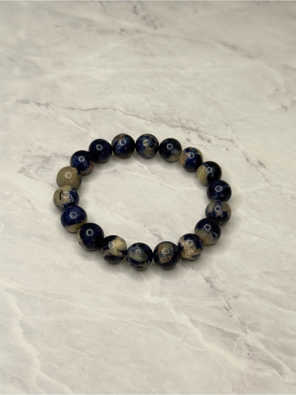 Sodalite Beaded Stretch Bracelet